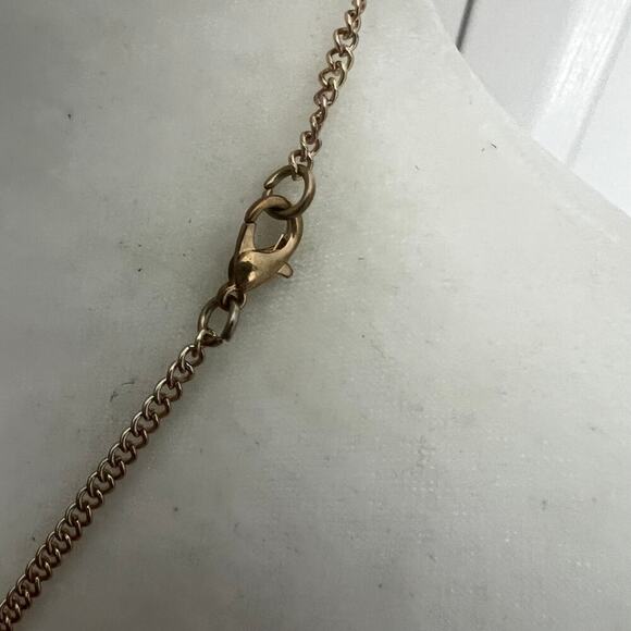 Gold tone boho chic trendy geometric hexagon long fringe tassel pendant necklace - Picture 5 of 5